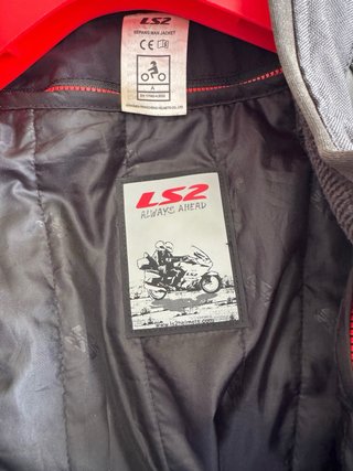 Chaqueta Moto LS2 Negra Talla L con Protecciones