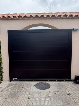 Puerta garaje corredera aluminio 290x200 cm