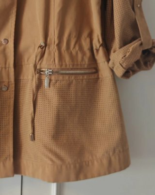 Parka Estefanía Beige/Marrón