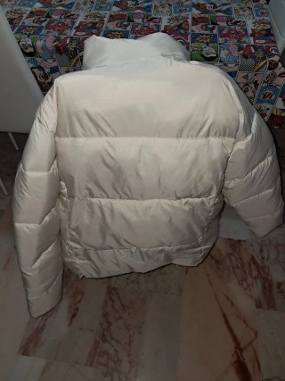 Chaqueta Columbia de Plumas Blanca