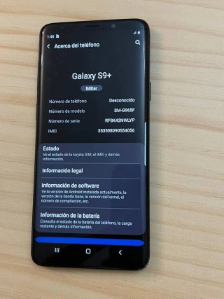 Samsung Galaxy S9 Plus 64GB Negro