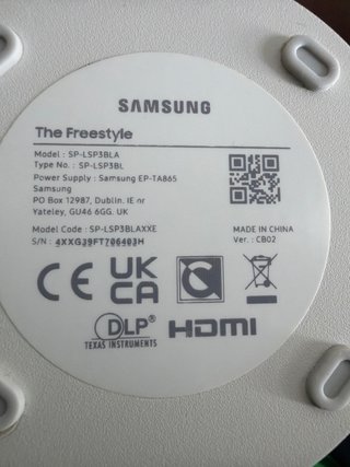Proyector Samsung The Freestyle Blanco