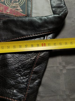 Chaleco de Piel Negro Talla M
