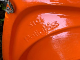 Barca Poliglás Naranja y Blanca