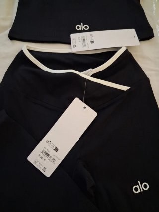 Alo Yoga Conjunto Deportivo Negro