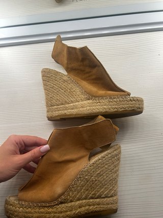 Sandalias cuña esparto