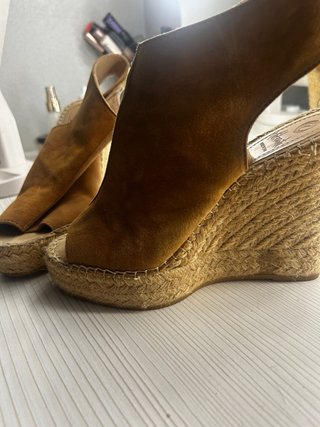 Sandalias cuña esparto