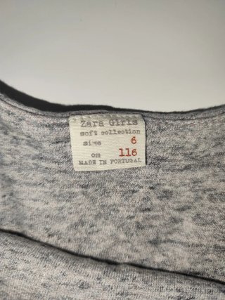 Peto niña Zara gris