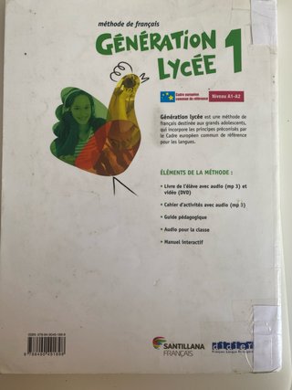 GENERATION LYCEE A1/A2 ELEVE+CD+DVD