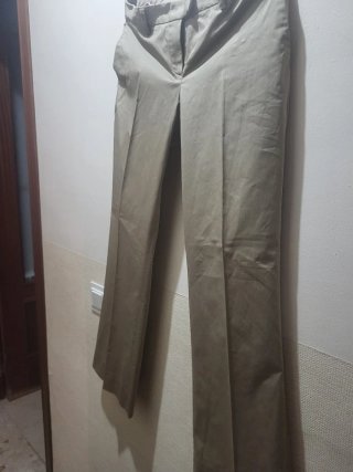Traje chaqueta mujer Massimo Dutti color visón.
