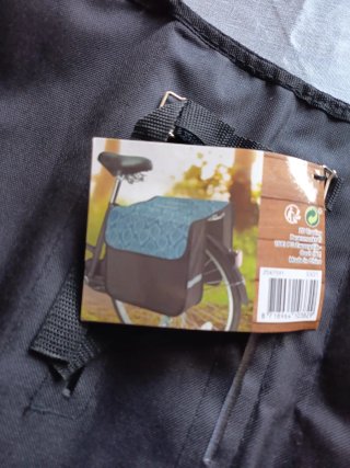 Alforjas de bici de paseo con diseño de hojas