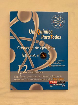 Libro de Una Química Para Todos 1 y 2 Bach