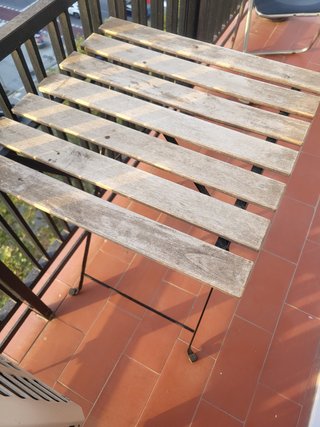 Mesa Balcón Ikea Madera Metal