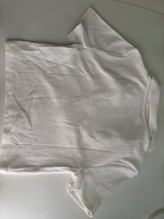 Top corto Zara blanco