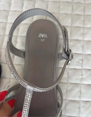 Sandalias Zara Brillantes Talla 37