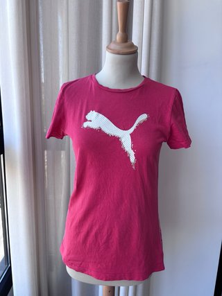 Camiseta Puma Deportiva Talla S Fucsia