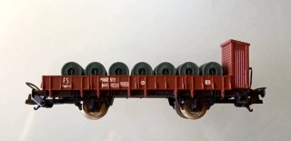 Lima 2812 carro Merci FS a sponde basse H0 vintage