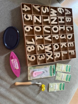 Letras y números varios costura
