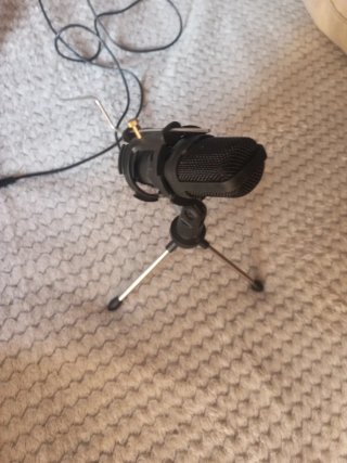 Micrófono Gamer Trípode Negro