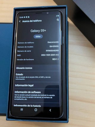 Samsung Galaxy S9 Plus 64GB snapdragon azul