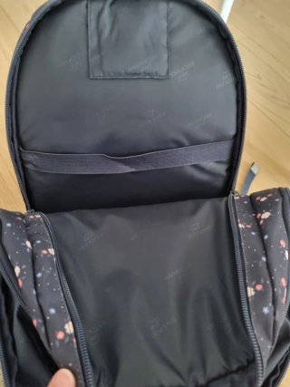 Mochila Beckmann floral azul marino