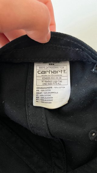 Gorra Carhartt WIP Madison Logo Negra