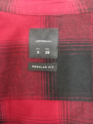 Camisa cuadros roja y negra Lefties Talla S