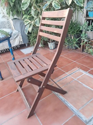 Sillas Plegables Madera Exterior/Interior