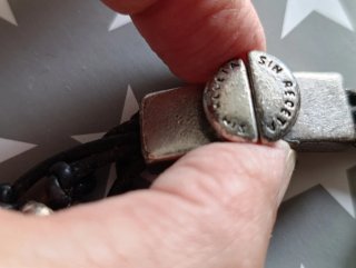 Pulsera Cuero y Plata