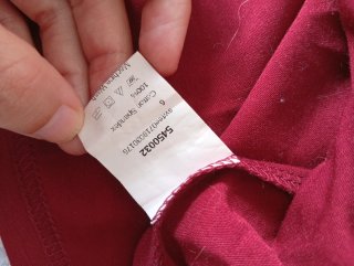 Camiseta Shein Roja Manga Larga