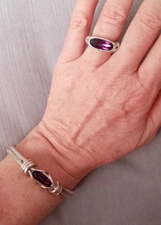 Conjunto pulsera y anillo Uno de