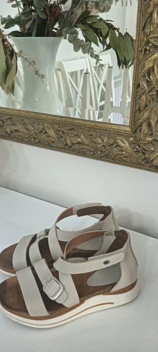 E129-Sandalias Hee Piel Hueso