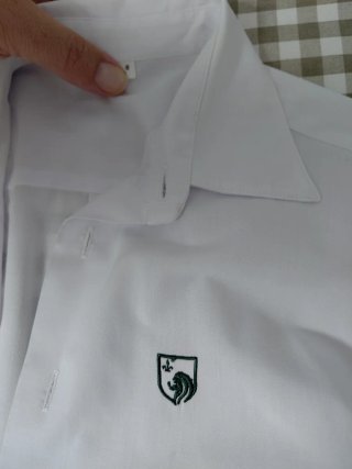 Camisa Trinity College Blanca Talla 8 Tengo 2 unid