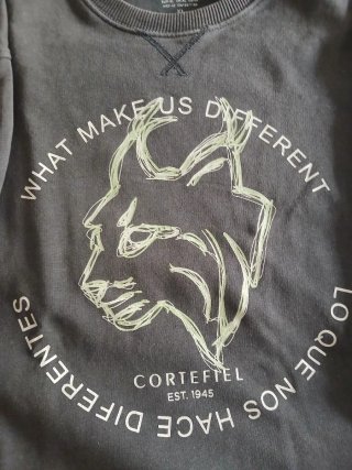 Sudadera Cortefiel Estampada Talla XL