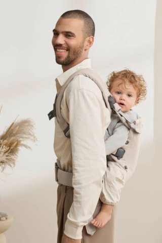 Mochila Portabebés BabyBjörn Malla Gris