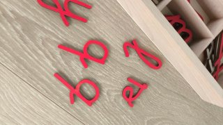 Caja de letras madera