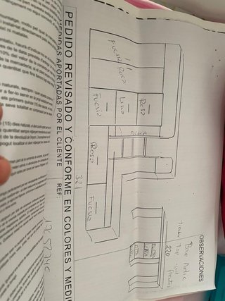 Habitación para niñas, litera + escritorio