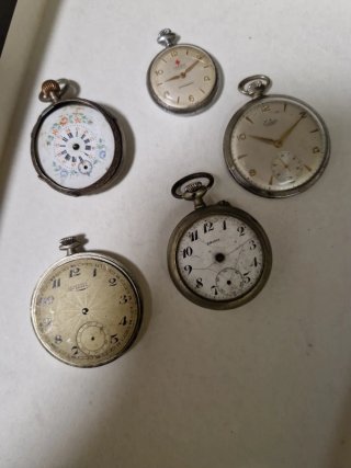 Lotto 5 Orologi da Tasca Vintage