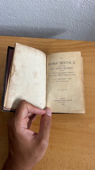 Libro La Rosa Mística - 1885