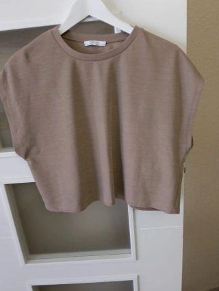 Camiseta Zara Beige Talla Única