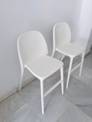 Par Sillas Infantiles IKEA Urban Blancas