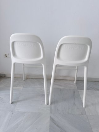 Par Sillas Infantiles IKEA Urban Blancas