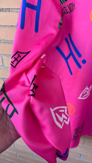 Blazer rosa estampado graffiti