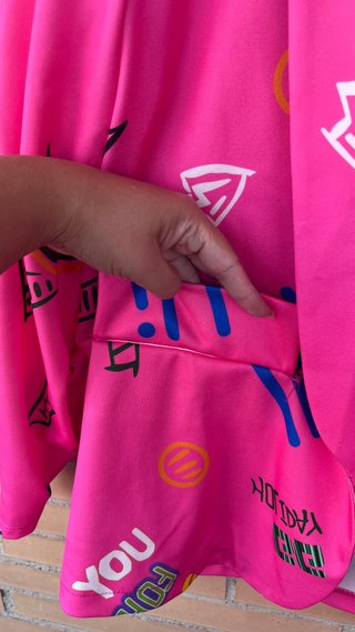 Blazer rosa estampado graffiti