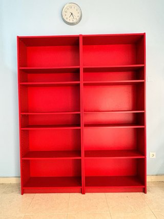 Lote 3 Estanterías IKEA Rojas