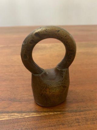 Candado y Campana Bronce Antiguos