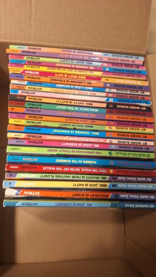 Lote libros My weird school