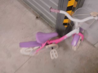 Bicicletta bambina rosa e viola