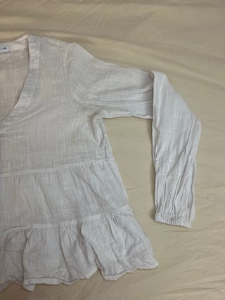 Blusa Lino Blanca Lefties Talla S
