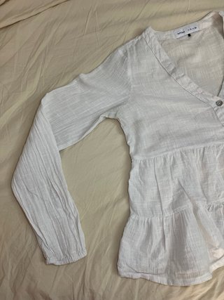 Blusa Lino Blanca Lefties Talla S
